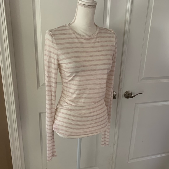 Vince Striped Long Sleeve Crew top - Picture 10 of 13